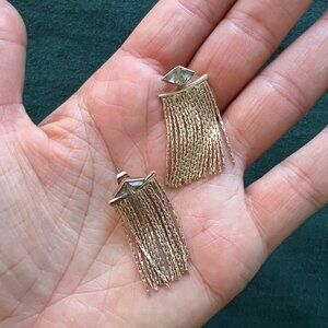 Dangly Gold Ear Jackets